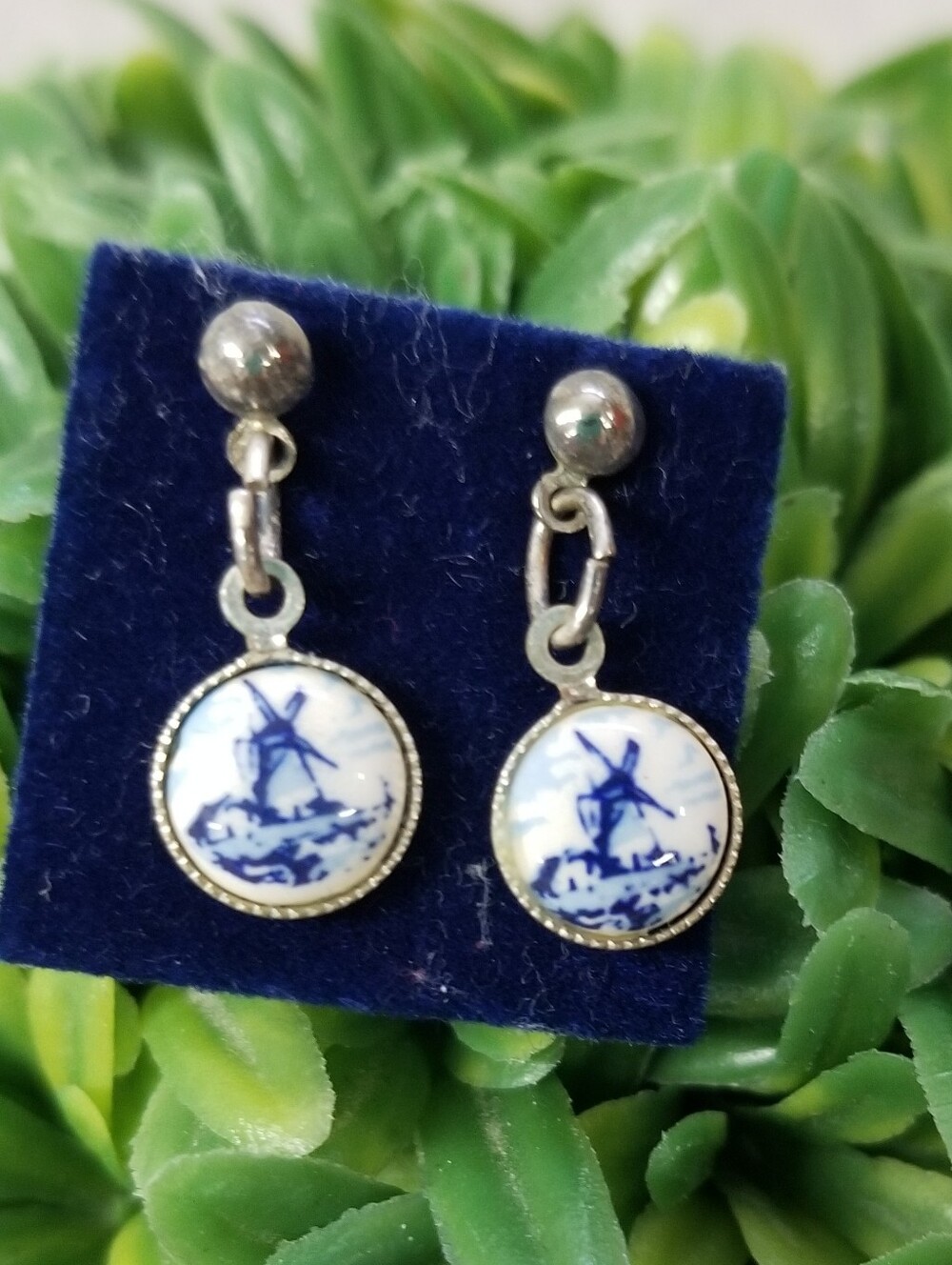 Vintage Dutch Windmill Earrings